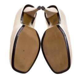 Pre Owned Fendi Multicolor Lizard Loafer Pumps Size 38