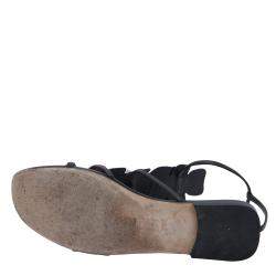 مملوكة مسبقًا Fendi Multicolor Floral Applique Flat Sandals Size EU 39