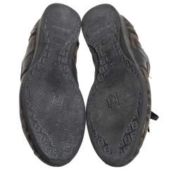 مملوكة مسبقًا Fendi Tobacco Zucca Canvas And Leather Low Top Sneakers Size 37.5