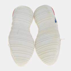 Pre Owned Fendi White Leather And Rubber Fendi-Fila Mania Logo Low Top Sneakers Size 39