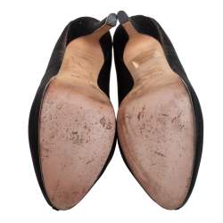 Fendi Black Mesh Platform Booties Size 40
