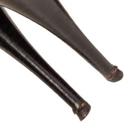 Pre Owned Fendi Tobacco Zucca Canvas Platform Pumps Size 38.5