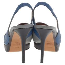 مملوكة مسبقًا صندل فندي باتشوورك جلد متعدد الألوان بمقدمة مفتوحة وحزام كاحل مقاس 38.5