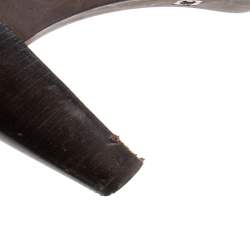 Pre Owned Fendi Burgundy Patent Leather  Mary Jane Platform Pumps Size 39