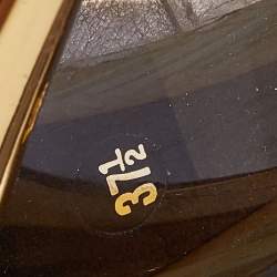 Pre Owned Fendi Metallic Gold Leather Ankle Strap Sandals Size 37.5