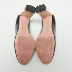 Pre Owned Fendi Black Patent Leather Eloise Pumps Size 38