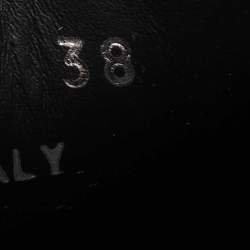 Pre Owned Fendi Multicolor Leather Monster Slip On Sneakers Size 38