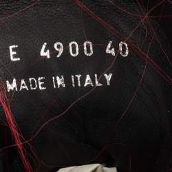 Pre Owned Fendi Multicolor Suede And Leather Karlito High Top Sneakers Size 40