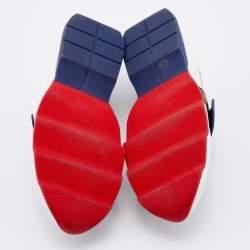 مملوكة مسبقًا Fendi Multicolor Knit Fabric Rockoko Sneakers Size 39