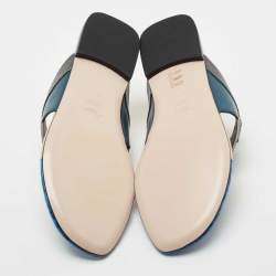 Fendi Multicolor Leather Bug Monster Thong Sandals Size 39