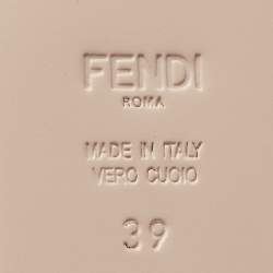 Fendi Multicolor Leather Bug Monster Thong Sandals Size 39