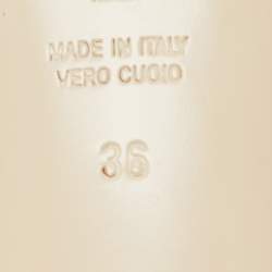 Pre Owned Fendi Brown Zucca Velvet Slide Sandals Size 36