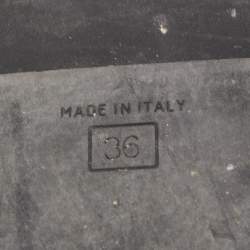 Pre Owned Fendi Brown Velvet Forever Fendi Slide Flats Size 36