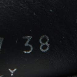 Pre Owned Fendi Multicolor Printed Leather Flynn Sneakers Size 38