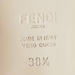 Pre Owned Fendi Pink Mesh Crystal Embellished Colibrì Pointed Toe Mules Size 38.5