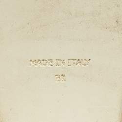 مملوكة مسبقًا Fendi Navy Blue/Black Denim and Lizard Embossed Leather Cork Wedge Platform Ankle Strap Sandals Size 38