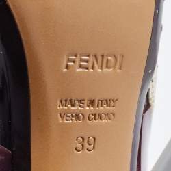 Pre Owned Fendi Multicolor PVC and Leather Iridia Sandals Size 39