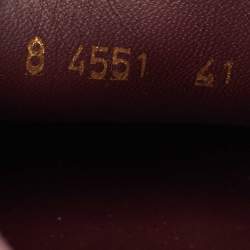 Pre Owned Fendi Tricolor Leather FF Buckle Loafers Size 41