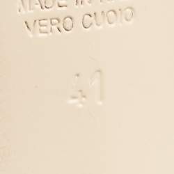 Pre Owned Fendi Brown Velvet Slide Sandals Size 41