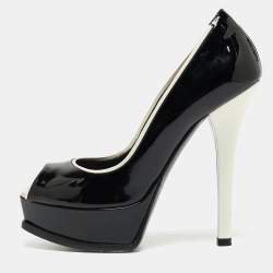 Fendi Black Patent Leather Fendista Pumps Size 37