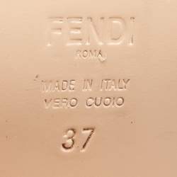 Pre Owned Fendi Black Leather and Snakeskin Patchwork Cowboy Mid Calf Boots Size 37