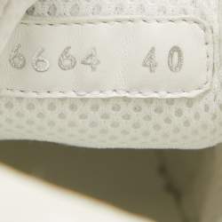 Pre Owned Fendi White Leather Low Top Sneakers Size 40