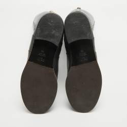 Pre Owned Fendi Black Leather Knee Length Boots Size 39