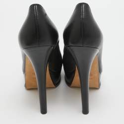 Pre Owned Fendi Black Leather Fendista Pumps Size 41