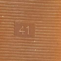 Pre Owned Fendi Multicolor Zucca Coated Canvas Spalmati Ballet Flats Size 41