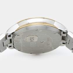 Pre Owned Fendi Mother of Pearl Diamond Topaz Two-Tone Stainless Steel IShine F121124500T01 Women's Wristwatch 33.50 mm