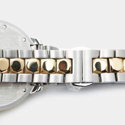 Pre Owned Fendi Mother of Pearl Diamond Topaz Two-Tone Stainless Steel IShine F121124500T01 Women's Wristwatch 33.50 mm