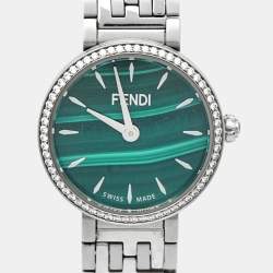 Fendi Green Stainless Steel Forever Fendi F103110901 Women's Wristwatch 19 mm