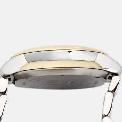 Pre Owned Fendi Mother of Pearl Diamond Spinel Topaz Two-Tone Stainless Steel IShine F121224500D2T01 Women's Wristwatch 33.50 mm