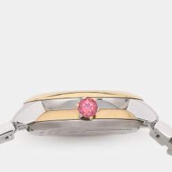 Fendi Mother of Pearl Diamond Topaz Two-Tone Stainless Steel IShine F121124500T01 Women's Wristwatch 33.50 mm