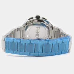 Fendi Black Stainless Steel Momento 21200G Quartz Women's Wristwatch 40.5 mm