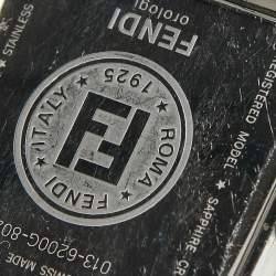 Pre Owned ساعة يد فندي كوادرو 6200G ستانلس ستيل سيراميك أبيض للجنسين 30 مم