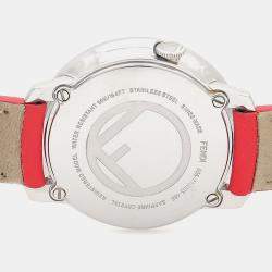 Pre Owned Fendi Runway 71000S Quartz Silver Stainless Steel Women's Wristwatch 28 mm