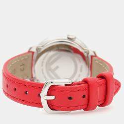 Pre Owned Fendi Runway 71000S Quartz Silver Stainless Steel Women's Wristwatch 28 mm