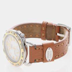 Pre Owned Fendi Selleria 8100M Quartz Diamond Women's Wristwatch 37 mm