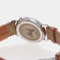 Pre Owned Fendi Selleria 8100M Quartz Diamond Women's Wristwatch 37 mm