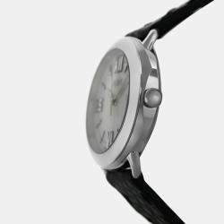 Pre Owned Fendi Selleria F8020345H0 Quartz Mother of Pearl Dial Stainless Steel Women's Wristwatch 36 mm