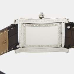 مملوكة مسبقًا ساعة يد نسائية فندي 7600M ستانلس ستيل و جلد تمساح قرص أسود 27 مم