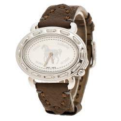 Fendi White Stainless Steel Selleria F83936DCH Women's Wristwatch 40 mm