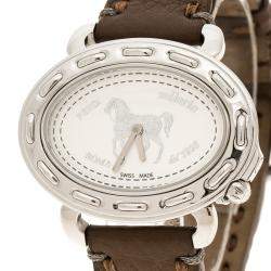 Fendi White Stainless Steel Selleria F83936DCH Women's Wristwatch 40 mm