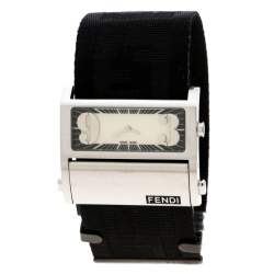 Fendi Cream Stainless Steel Zip Code1120G Women's Wristwatch 45 mm