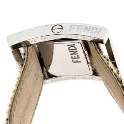 Pre Owned Fendi Red Stainless Steel Classic 5000 Women's Wristwatch 26MM
