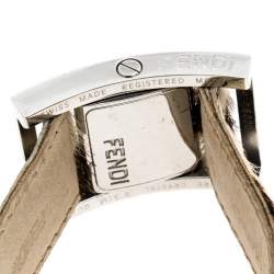 Pre Owned Fendi Red Stainless Steel Classic 5000 Women's Wristwatch 26MM