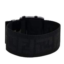 Pre Owned Fendi Black PVD Coated Stainless Steel Zip Code 1170G Women's Wristwatch 45.50 mm