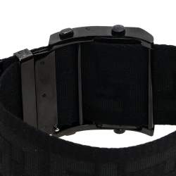 Pre Owned Fendi Black PVD Coated Stainless Steel Zip Code 1170G Women's Wristwatch 45.50 mm