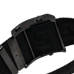 Pre Owned Fendi Black PVD Coated Stainless Steel Zip Code 1170G Women's Wristwatch 45.50 mm
